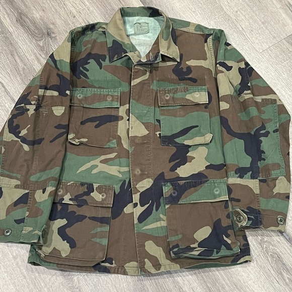 Men’s XS Genuine USMC Marine Corps Vietnam Woodland Camo VTG US Forces Loadout - Picture 1 of 8